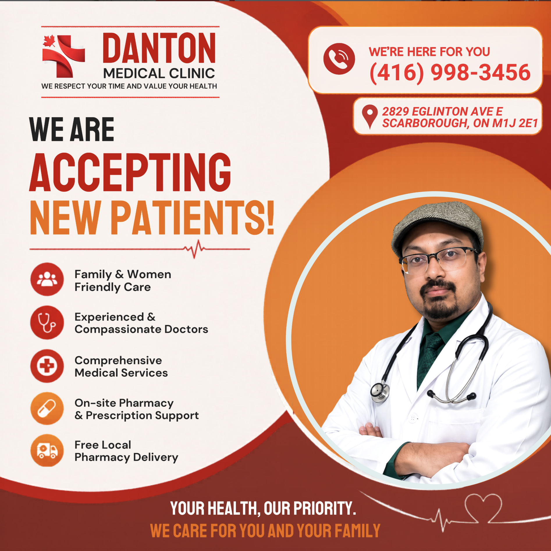 Danton Medical Clinic on Eglinton Avenue East